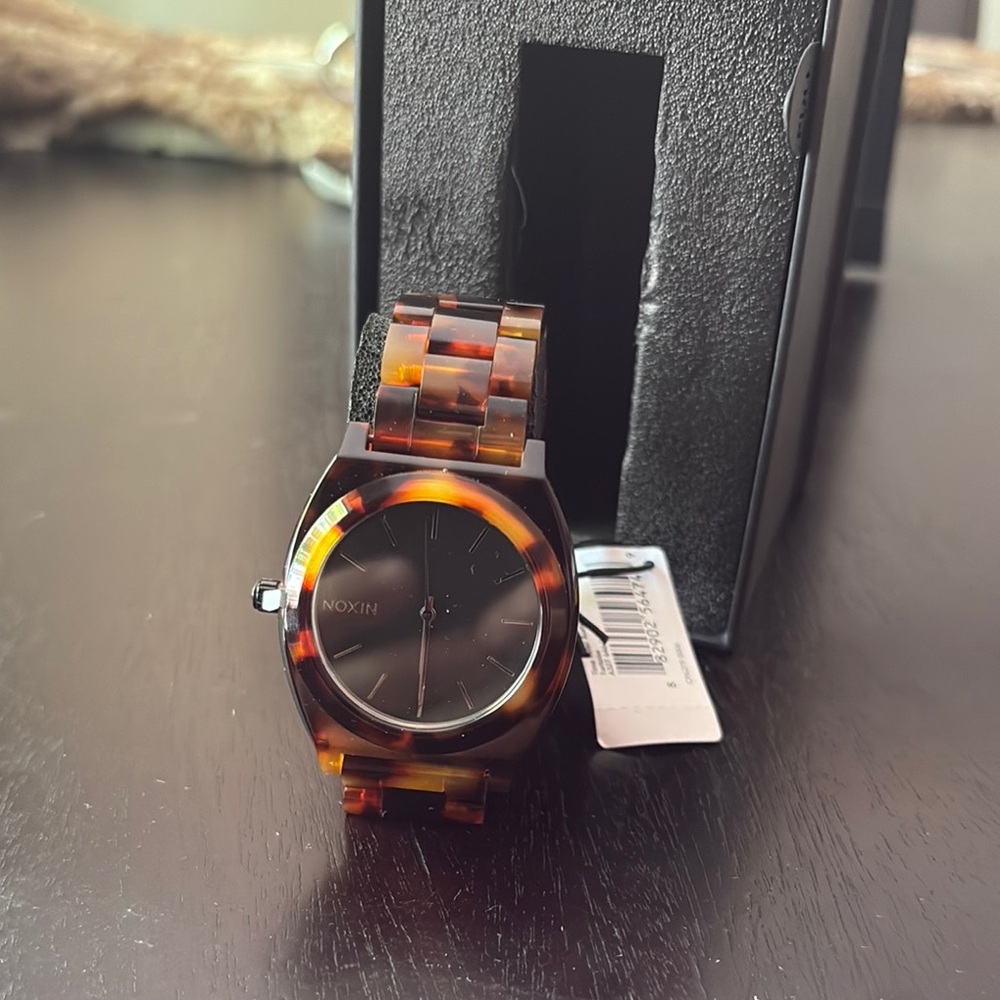 Nixon women’s Amber Tortoise Watch